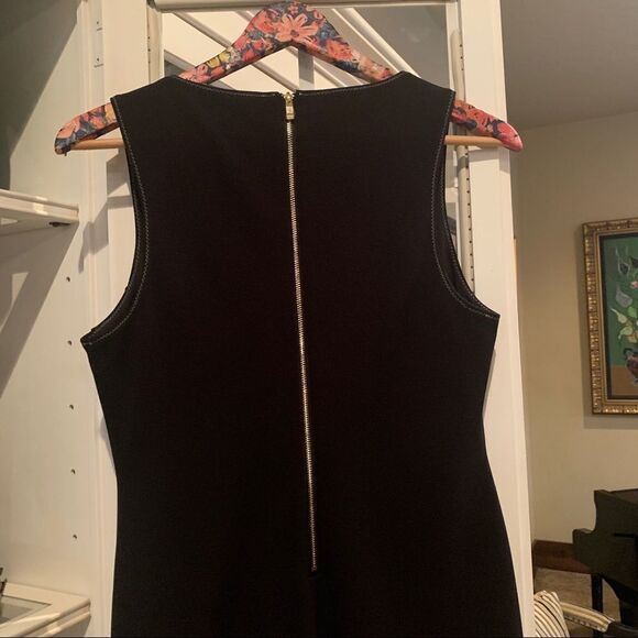 NEW Rachel Roy Midi Sheath Dress Black Sleeveless Contrast Stitching Sz M - Picture 11 of 16